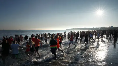 PA Media Whitley Bay dip