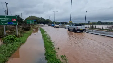 Worcestershire County Council A449 approach from Malvern to Powick Roundabout