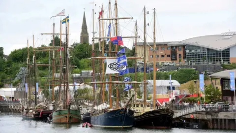 NNP Tall Ships moored in Sunderland