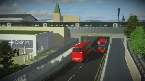Network Rail Artists impression of new bridge