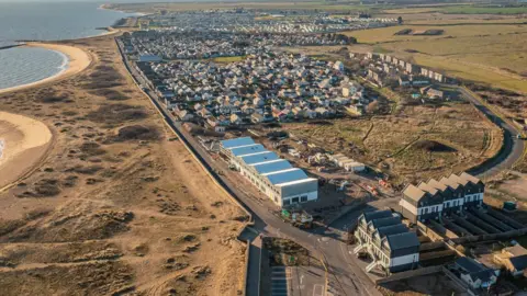 Getty Images Jaywick Sands pictured in February 2023