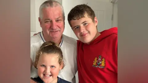 Hammond Family Barry with his grandchildren Ellis and Millie