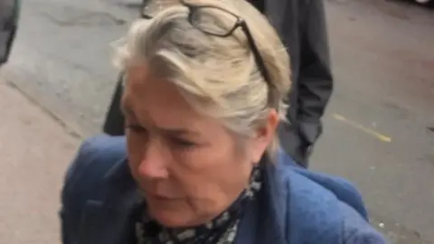 BBC Ellen Leslie outside Carlisle Crown Court