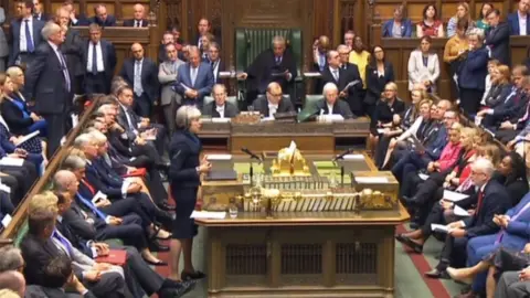 PA Theresa May at prime minister's questions