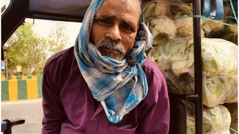 BBC Ramprasad Shah sells vegetables in Noida