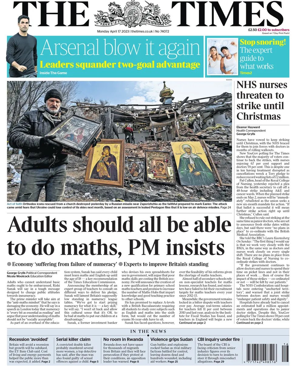 Times Front Page