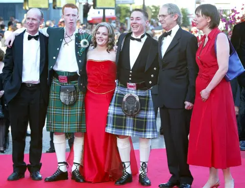 Getty Images Martin Compston (third right) with cast and crew of Sweet Sixteen at Cannes