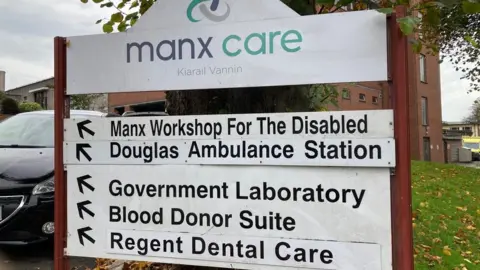 BBC Manx Care sign for services including Regent Dental Care