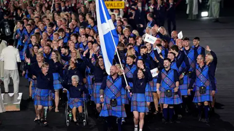 PA Media Team Scotland in their kilts