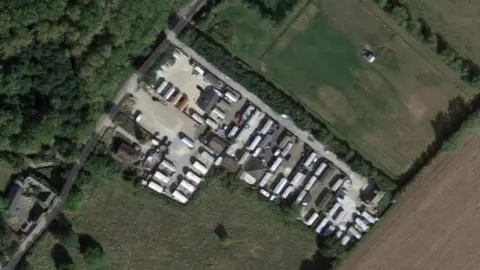 Google The Paddocks, Bampton - seen from above