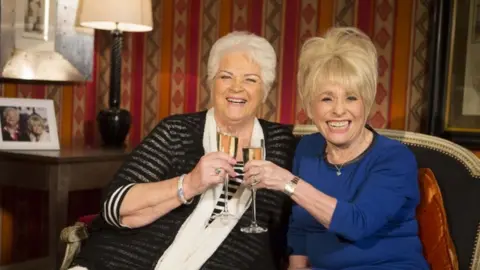 Pam StClement and Barbara Windsor