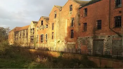 Mendip District Council The derelict Baily's Buildings in Glastonbury
