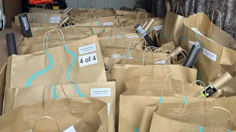 Sara Felton Bags full of crafts to make cornws