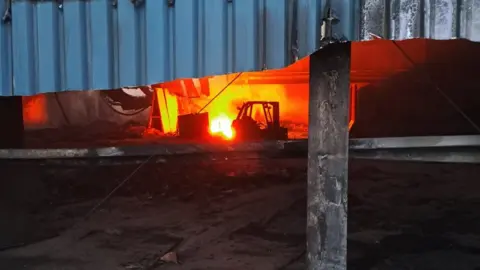 Somerset Council Taunton Recycling Centre fire