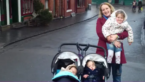 Family handout Stacey Chilcott with her three children at the Black Country Living Museum