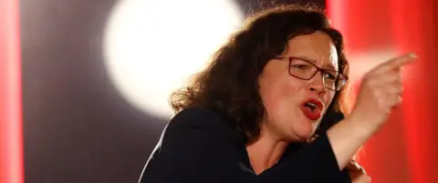 Reuters Andrea Nahles, leader of Germany's SPD (file pic)