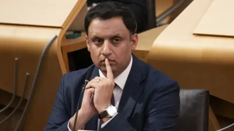 Scottish Labour leader Anas Sarwar in parliament 