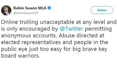 Twitter/Robin Swann Robin Swann