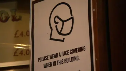 BBC Face mask sign