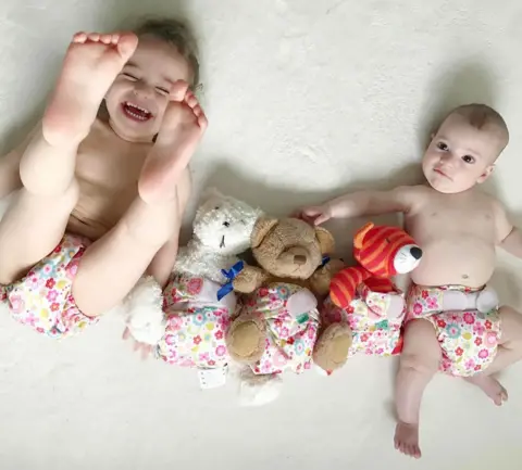Cecilia Leslie / Instagram babies and teddies wearing nappies