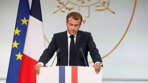 Getty Images macron at the Elysee