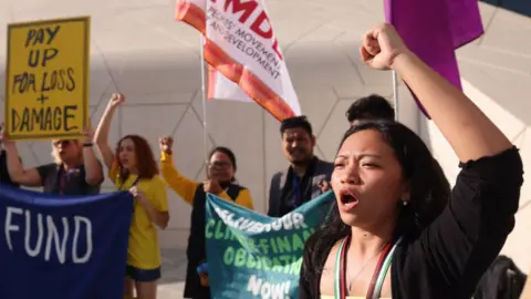 Getty Images Nearly 100,000 people are in Dubai, UAE for the COP28 talks