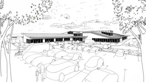 Shropshire Council Artist impression of Sports Village