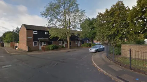 Google Junction of Acer Close and Butterwick Drive in Leicester