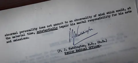 BBC The report of the medical officer at Durham prison