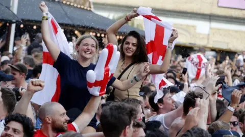 Getty Images England football fans celebrating