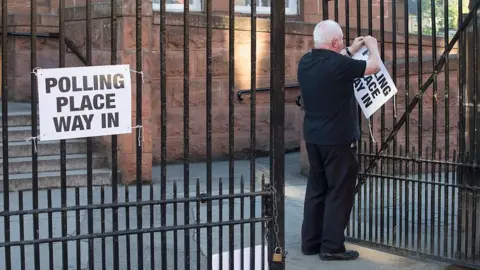 Getty Images polling station