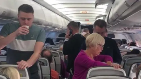 Alex Brayson On board Mr Bayson's flight