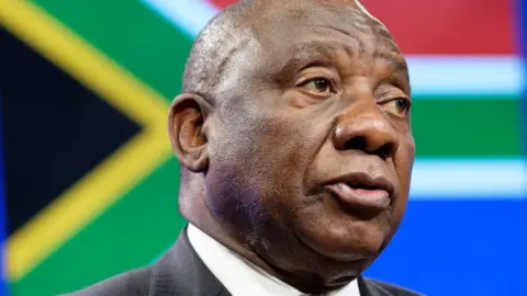 Getty Images South Africa's President Cyril Ramaphosa pictured in November 2018.