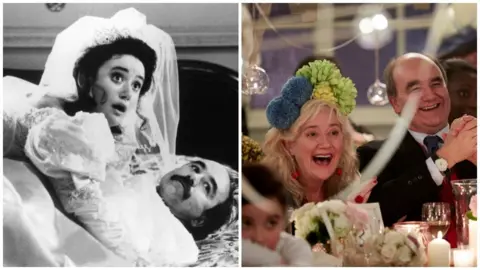 PA, Getty Images Sophie Thompson and David Haig in the original and the sequel