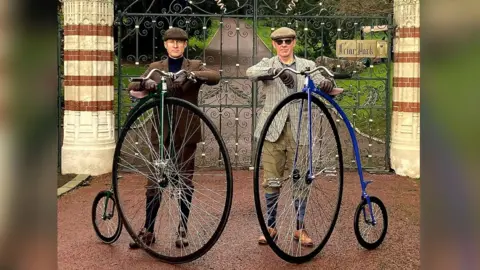 Pair set for penny farthing cycle ride from Henley to Paris