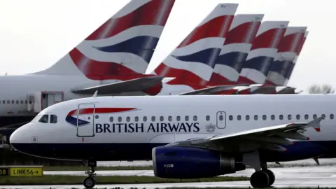 Reuters Plane taxiing at Heathrow Airport