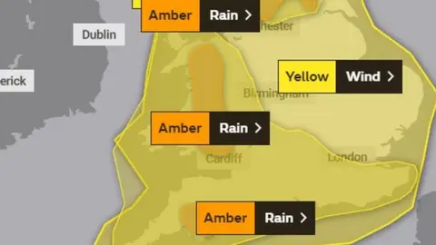 Met Office Weather warnings