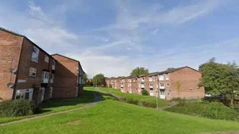 Google Upper Temple Walk in Beaumont Leys, Leicester