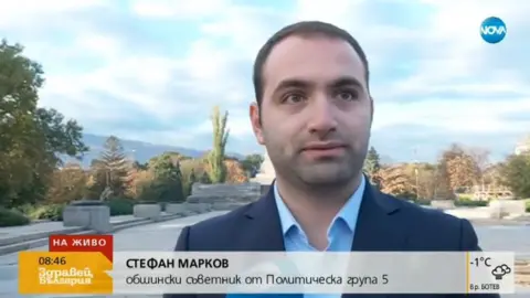 Nova TV Sofia City Councillor Stefan Markov