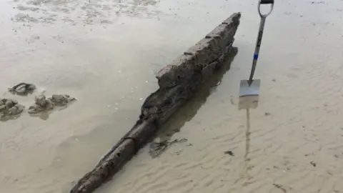 Chris Langlois Part of the ship's hull