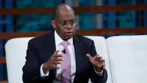 Getty Images TIAA CEO Roger Ferguson at the Yahoo Finance All Markets Summit at The Times Center, September 20, 2018, New York City