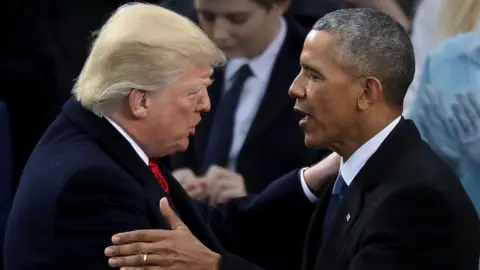 Getty Images Donald Trump and Barack Obama