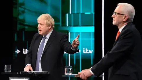 EPA Boris Johnson and Jeremy Corbyn