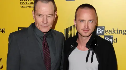 Getty Images Bryan Cranston and Aaron Paul (right), aka Walter and Jesse from Breaking Bad