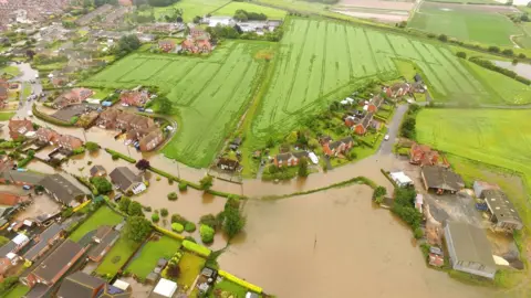 PA Media Aerial view of town