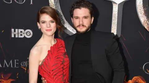 Getty Images Rose Leslie and Kit Harrington