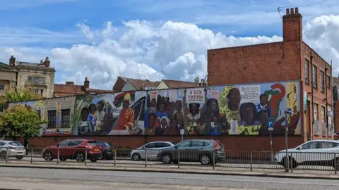 Colony Architects External of building and mural