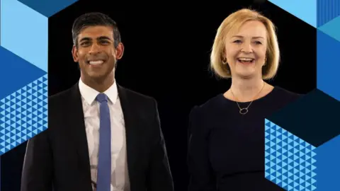 Getty Images Rishi Sunak and Liz Truss