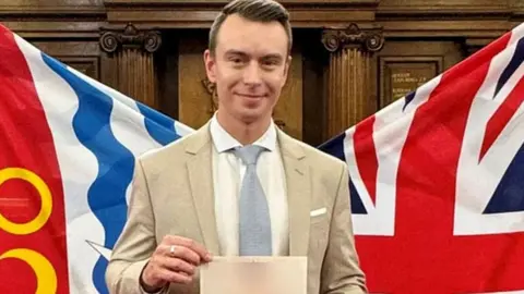 Michał Juryniec at the citizenship ceremony