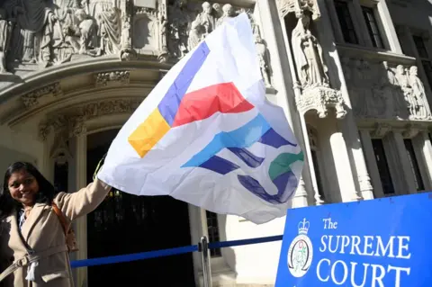 Reuters Yes flag outside the Supreme Court